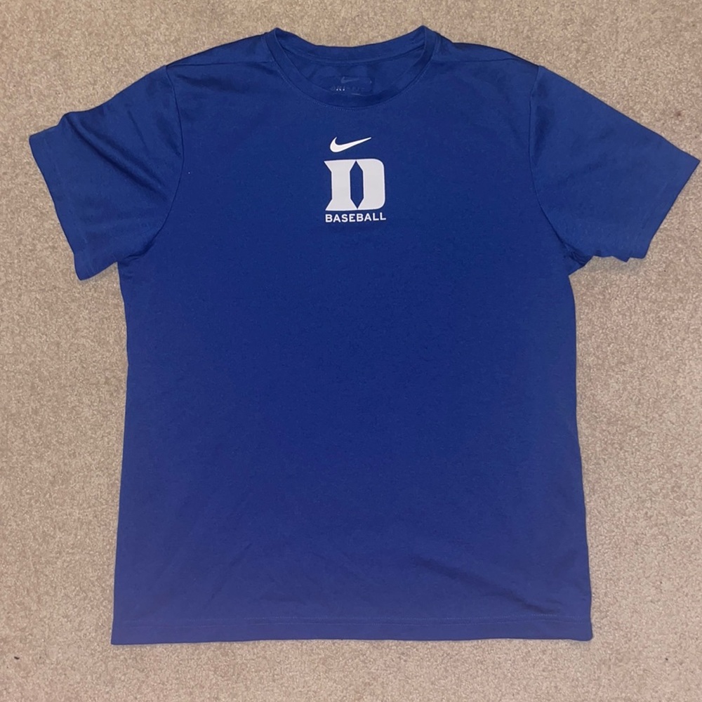 NIKE Duke Baseball T-Shirt, L, Barely Worn